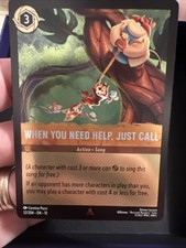 Lorcana Disney when you need help, just call  FOIL chip Dale RARE 32/204 picture