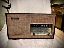 Vintage GE Musaphonic T-151A AM Tube Radio Wood Cabinet Parts/Repair picture