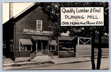 K57/ Anderson Indiana RPPC Postcard c1940s N.P. Salling Lumber Co Sawmill 278 picture