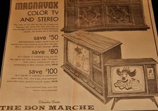 Vintage Advertisement, KENNEWICK, WA, 1971, COLUMBIA CENTER, The Bon Marche,TV's picture