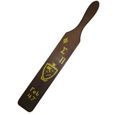 Vintage 1947 Phi Sigma Pi Honor Fraternity Wooden Paddle Ceremonial 30