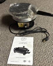 Vintage Sunbeam M'sieur Crepe Electric Crepe Maker Original Pan Model 30-10 picture