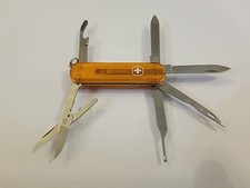 Wenger Pocket Tool Chest Swiss Army Knife 65mm Scissors Translucent Orange Light picture