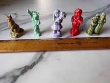 Vintage Wade Whimsies Miniature Ceramic Figurines Lot of 5 Red Rose Tea picture