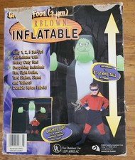 Gemmy 2002 Airblown Inflatable Halloween Frankenstein Monster 8 Ft Tall Works picture