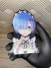 Re:Zero Ram & Rem 3D Lenticular Motion Car Sticker Decal Peeker picture