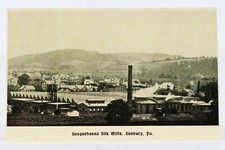 Susquehanna Silk Mills Sunbury PA Heyman & Co Shamokin PA Antique Postcard picture