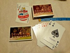 Vtg Clydesdales Plastic Coated Playing Cards Carriage ~ COMPLETE ~ Ships FREE picture