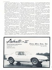 1983 Avanti II Motor Corporation -  Classic Vintage Advertisement Car Ad J15 picture
