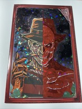 Kickstradomis NYCC 2025 9.4 NM Artbook Freddy Krueger 7/10 Cracked Ice Foil Ltd. picture