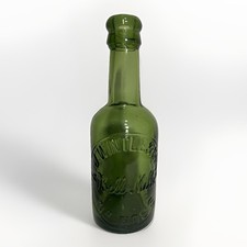 Antique A.J. Wintle & Sons Bill Mills Nr Ross Glass Soda Bottle Victorian Green picture