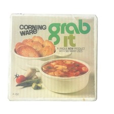 Vintage Corning Ware Grab-It P-150 casserole bowl in original Box Set Of 2 picture