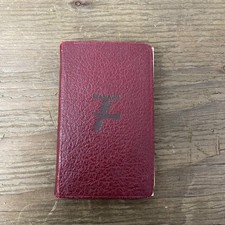 Vintage 1935 Stanavo Pilot's Handbook Log Book Calendar Notepad Burgundy picture