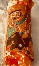 Rare Scarecrow Owl vintage Halloween Crepe Paper Party Favor w/prizes handmade picture