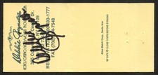 Debbie Reynolds d2016 signed autograph Matchbook Cover Actress PSA Stickered picture