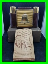 Stunning Vintage Liberty Bell Cigarette Holder & Lighter w/ Box & Papers UNFIRED picture