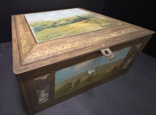 Antique Tin 1930s Mohawk Valley Litho Advertising Beech-Nut Bread Box Storage #2 picture