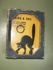 Vintage AC Gilbert Ring A Tail Halloween Black Cat Dexterity Puzzle Game Cool picture