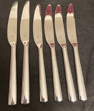 WMF 6 Piece Set Dinner 4 & Steak 2 Knives Boston Pattern Stainless Steel. picture
