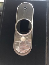 Motorola Aura Silver 2008 Rare Luxury Rotating Cell Phone Collector’s Item picture