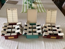 Lot 700+ Vtg Original Amateur 35mm Color Slides PLUS 3 Compartment Files 1960s picture