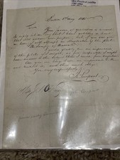 1815 Rare J. P. MORGAN Boston LETTER John PIERPONT MORGAN Poet Illustrator picture