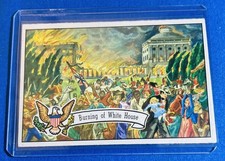 1956 Topps US Presidents #7 Burning of the White House War of 1812 EX-NM picture