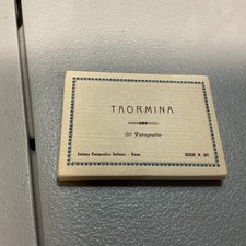 VINTAGE TOURIST SOUVENIR PHOTO PACKET/ TAORMINA  (20 PHOTOS) picture