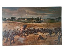 1864 CONFEDERATE ATTACK AT THE KOLB FARM SIDNEY KING MARIETTA GA Postcard picture