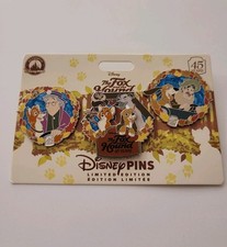 Disney The Fox And The Hound 45th Anniversary 3 Pin Limited Edition Set picture