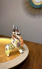 Vtg Torito de Pucará Peru Folk Art Pottery Bull Ox Cow Fertility Sculpture MCM picture