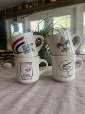 Vintage Boy Scouts BSA Coffee Mug Lot of 4 1980s 1987 1988 Scouting picture