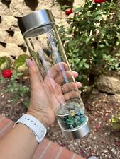 Crystal Infused Water Bottle, 500ml - GREEN AVENTURINE - picture