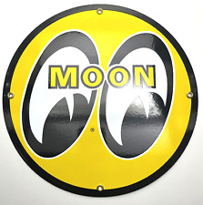 Mooneyes Round Metal Porcelain Sign - 11.5