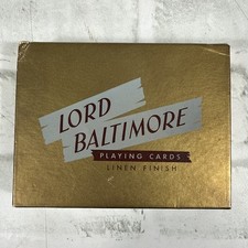 Lord Baltimore Purse Double Deck Linen Finish Playing Cards Rexall Store Vintage picture