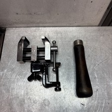 STARRETT no.86 Hand Vise W/Handle And Table Clamp Very Nice (LOOK) picture
