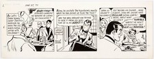 Kerry Drake Alfred Andriola Original Ink Daily Comic Strip Art signed 1977 h1 picture