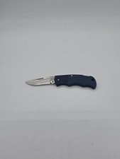 Cutco 1886 Plain Edge Blade USA Lockback Knife Blue Handle picture