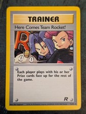 Here Comes Team Rocket 15/82 HOLO Rare Team Rocket💥DAMAGED Pokemon Card TCG picture