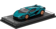 PosterCars - 1:64 Scale Lamborghini Sian FKP 37 Blu Uranus Hypercar League Co... picture