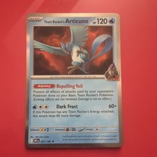 Team Rocket's Articuno 051/182 Rare Destined Rivals Pokemon Holo Near Mint picture