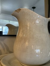 Vintage Stained And Crazed Big Belly Pitcher picture