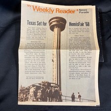 My Weekly Reader April 3 1968 HemisFair 68 San Antonio World's Fair Vintage News picture
