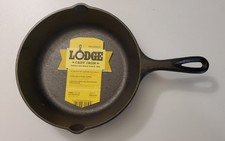 Lodge 8 Inch Cast Iron Pre-Seasoned Skillet – Signature Inch, Black NEW picture