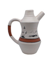VTG Native American Signed Kwahu Pottery Vase 7.5