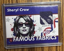 Sheryl Crow 2026 Historic Autographs Famous Fabrics Worn Patch Relic /25 picture