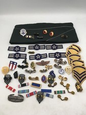 Huge Lot Military Lot - Pins, Ribbon Bars, Patches, Garrison Cap picture