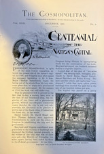 1900 Centennial of Washington DC National Capital illustrated picture