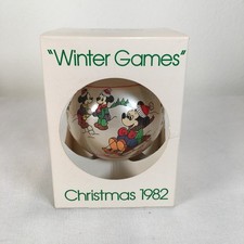 1982 Schmid Disney Glass Christmas Ornament 