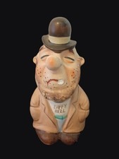 Kreiss Psycho Ceramics Daffy Bell Vintage Hobo Figurine Bell Japan Bowler Hat picture